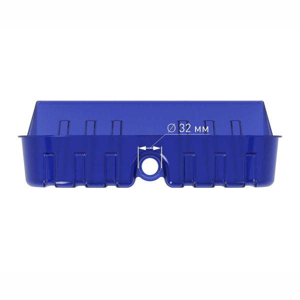 Лопата д/снега 430х420поликарб.б/ч синий БШ8680 х5