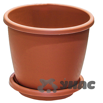 Горшок АФИНА 1,1л КОР с поддоном БШ6488 (20) 