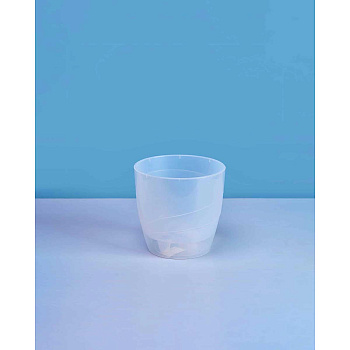 Кашпо "Грация" 1,2 л Прозрачное Пласт Авеню 