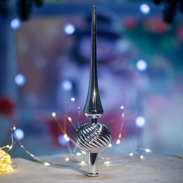 Макушка 28AD1-3 Пика 28см глянцевое серебро (260)