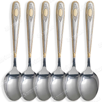Ложка столовая NA1781-1 Вензель круглый 6 шт. (100)