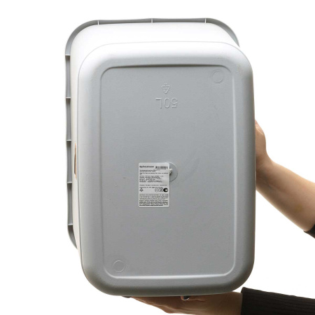 Контейнер для мусора Step 50 л с крышкой-маятником Серый