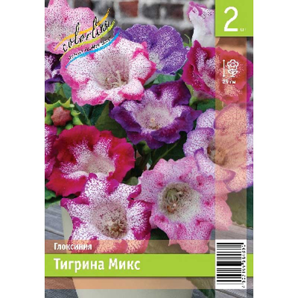 Глоксиния Тигрина Микс 5/6 2 Эконом шт 