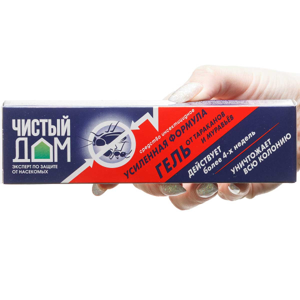 Чистый дом гель от тарак УСИЛИННЫЙ 50мл 02-167 х40