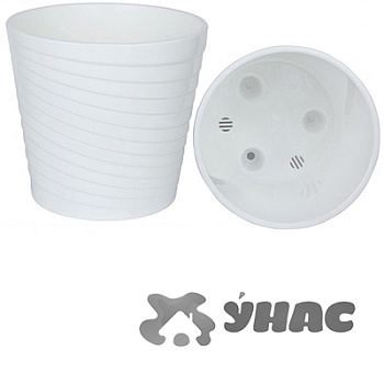 Горшок "ЭЙС" 3,8л Белый ЭС19-10 Ливингрин (16) 