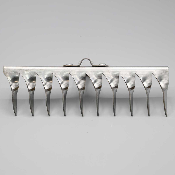 Грабли витые 10-ти зубчатые нержавеющая сталь клепанные б/ч*10