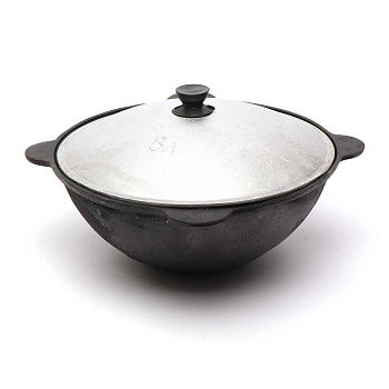 Казан чугун 3л Добрыня DO-6401 алюм.крышка