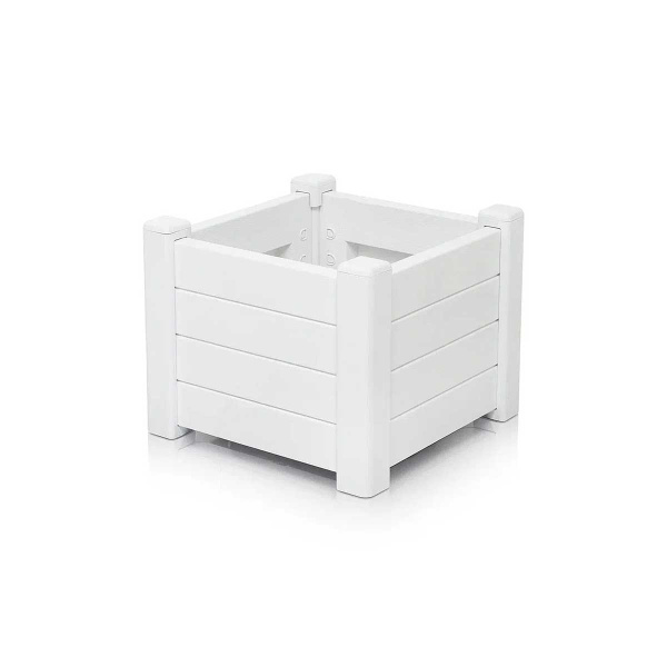 Кашпо Provence квадратное 43х43 белый 663 х1 