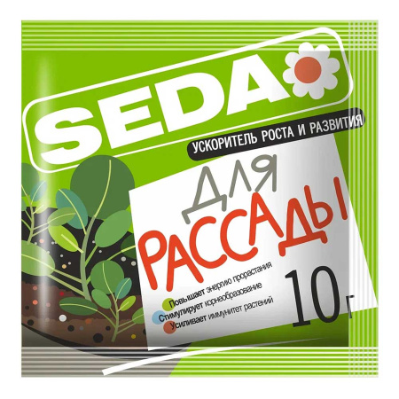 Ускоритель роста и развит ДЛЯ РАССАДЫ SEDA 10г х40 