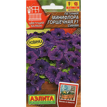 Петуния Минифлора синяя Аэлита 