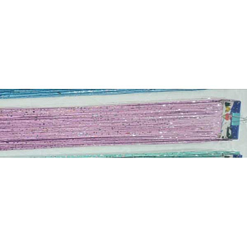 Дождь новогодний 9222-23-18 1,5м розовая со звездами(Цена за 10шт)