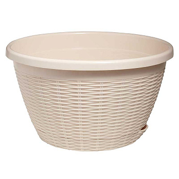 Кашпо Подвесное 4,5л крем без подвеса КШ-9146 ВМС х20 Кашпо Подвесное 4,5л крем без подвеса КШ-9146 ВМС х20