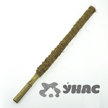 Опора для цветов с кокосовым волокном 100 см d=25 мм 50/30