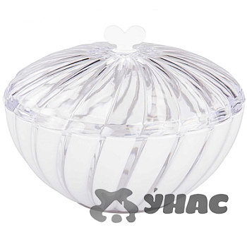 Сахарница "Грация" 0,8л кругл. белый БШ6351 (16)