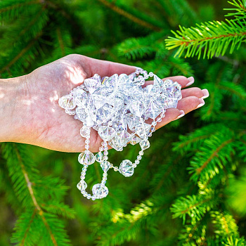 Цепь новогодняя T200-3 2.7 м Сосульки прозрачные (288)