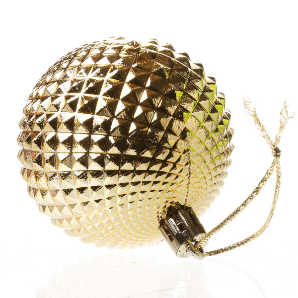 Шар Т101 6шт 6см(фактур.шипы) микс (120)