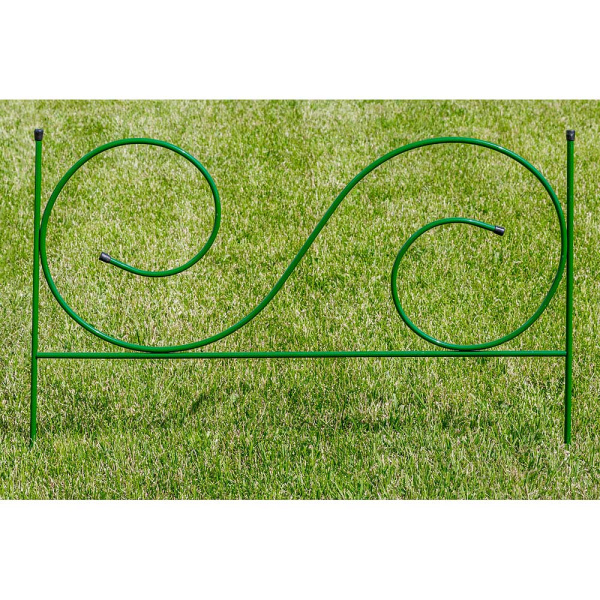 Заборчик декоративный металлический садовый №2 Рапсодия-мини 0,59*0,48м 5секций (2 метра) САДОВИТА