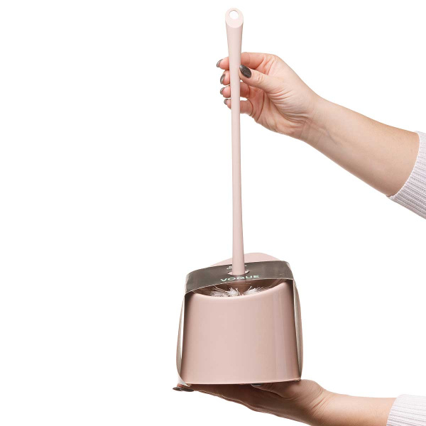 Комплект WC Vogue ершик + подставка бежевый 