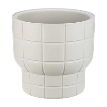 Кашпо КАРЕ D220мм 3,7л со вставкой кремовый М3258 х9 
