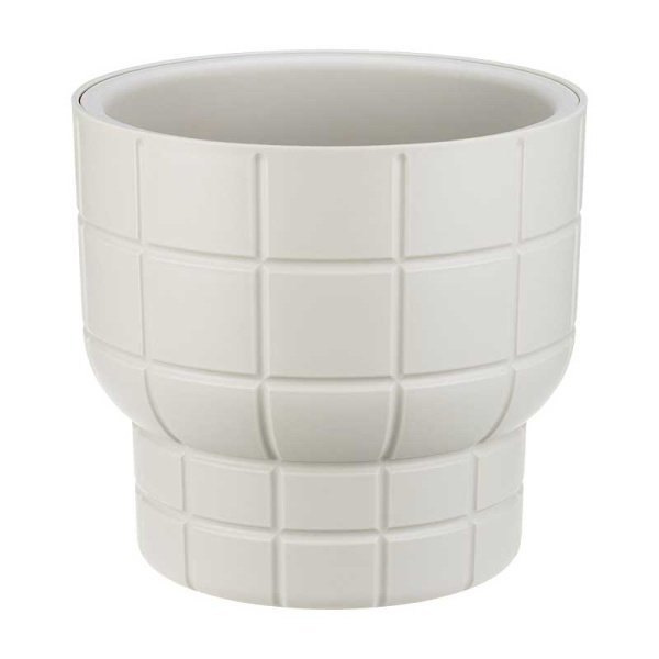 Кашпо КАРЕ D220мм 3,7л со вставкой кремовый М3258 х9 