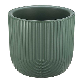 Кашпо РАМОНА D280мм 7,8л со вставкой нефритовый М3263 х1 