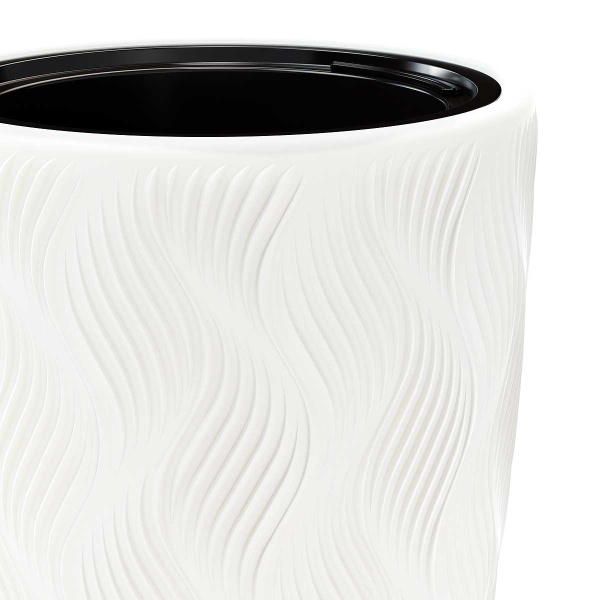 Кашпо ФЛЭЙМ 13/61 л со вставкой Белый БШ8885 х2 