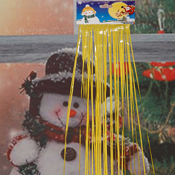 Дождь новогодний 9222-23-10 1,5м желтый акрил (Цена за 10шт)