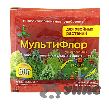 Мультифлор для хвойных растений 50 гр Eвро Семена 