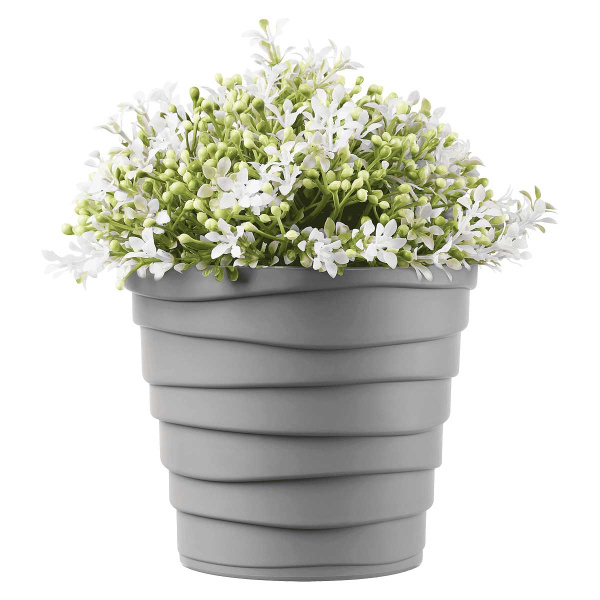 Кашпо БАРХАН 0,9л Серый Жемчуг КШ-4333 х30 