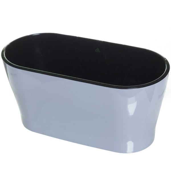 Горшок ЛЕЯ серый 4л овал двойной БШ8591 (6) 