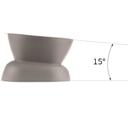 Миска для животных КВАДРО 0,2 л французcкий  серый М1807 х12