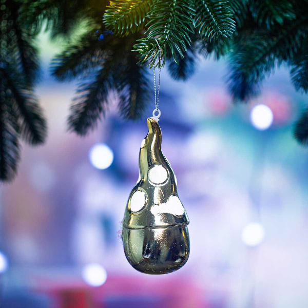 Шар SFOP22073-B 1шт 12см Гном золотой (288)