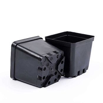 Горшок для рассады 11х11х11 (1л) твердый АМИНА х100 