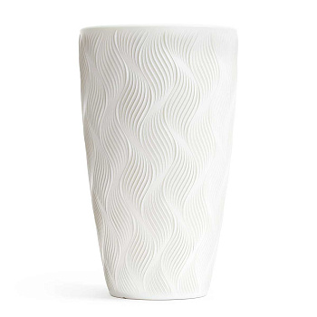 Кашпо ФЛЭЙМ 13/61 л со вставкой Белый БШ8885 х2 