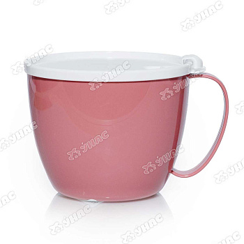 Кружка для супа 0,7 л с крышкой ягода М1214