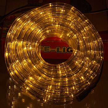 Гирлянда Дюралайт ТЕПЛЫЙ БЕЛЫЙ / 10м /