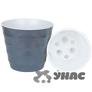 Горшок "Лаура" 3,7л Антрацит ЛР20-12Ливингрин(10) 