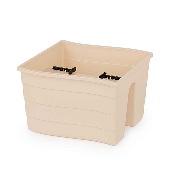 Кашпо на перила 29х29х20 см Бежевый БШ8912 х8 