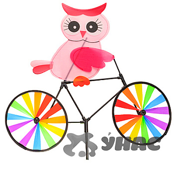 Ветряк Сова на велосипеде 55*40см NA2170(120)