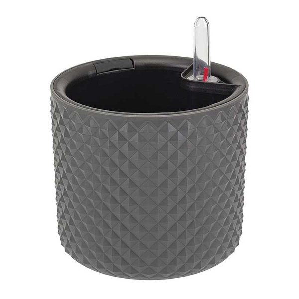 Кашпо автополив ФАСЕТ D150 2л Графит М3235 х12 