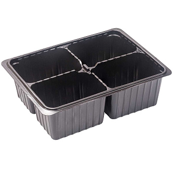 Кассета для рассады мини 4 ячейки (18*13,5*6 см) 