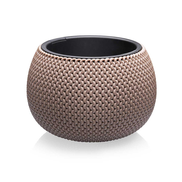 Кашпо Lace 3,9л сер-коричневый Эльфпласт 573 х4 