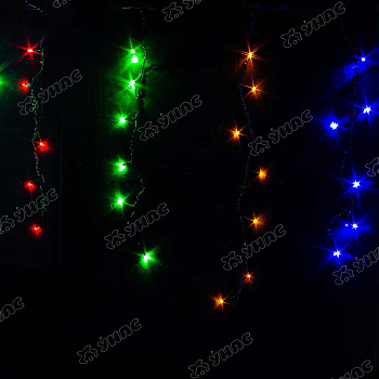 Гирлянда для наружного применения дождь BBTF-2-6 96 ламп 3 м*50 см цветной