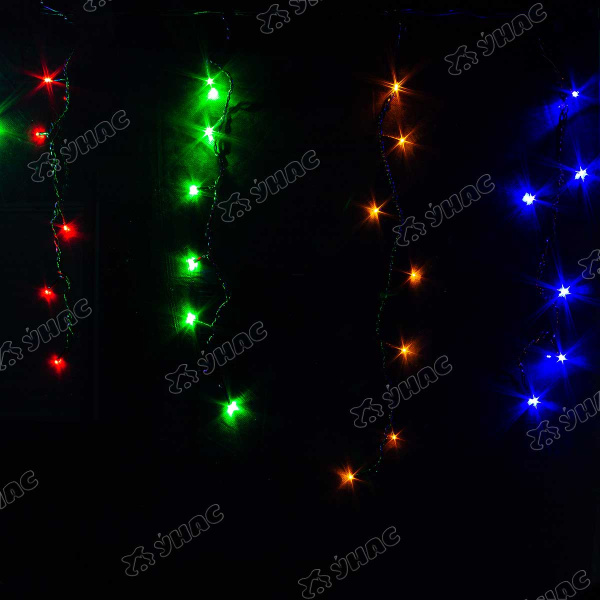 Гирлянда для наружного применения дождь BBTF-2-6 96 ламп 3 м*50 см цветной