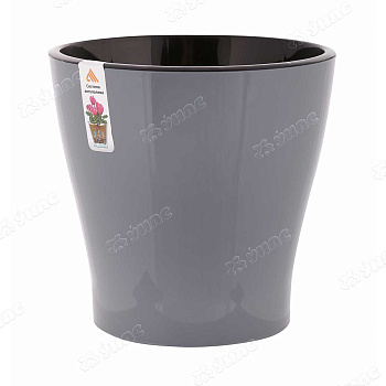 Горшок ЛЕЯ серый 5л двойной БШ7936 (8) 