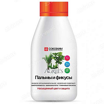 Удобрение жидкое 0,25л (пальмы, фикусы) Agrees х20 