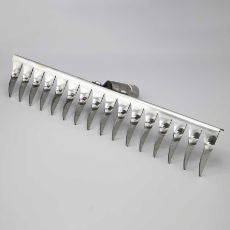 Грабли витые 16-ти зубчатые нержавеющая сталь клепанные б/ч*10