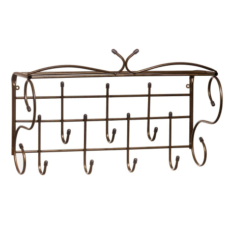 Вешалка настенная 7-и рожк. Фантазия Бронза г.Тверь