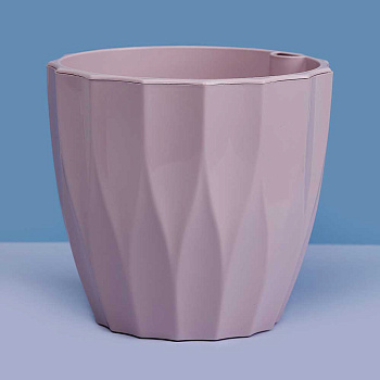 Кашпо "Флюте" 4,5л со вставкой Бисквитный Пласт Авеню х12 