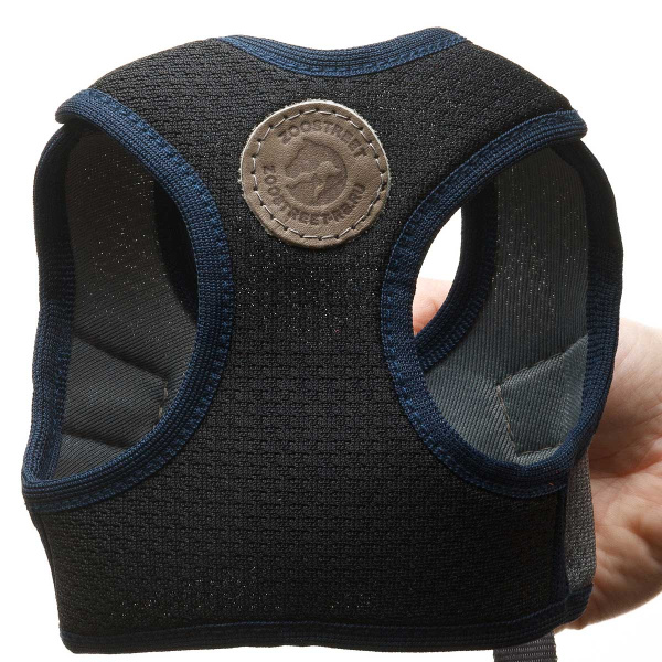 Шлейка-жилетка+поводок сетка трехслойная на липучке Большая